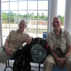 Jack and Dave at the Jeremie airport Jack and Dave at the Jeremie airport